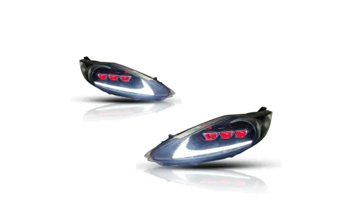 Фары передние LED с ходовыми огнями для Ford Fiesta (2009-2012), комплект, комплект, FT Carlight Carlight — фото 6