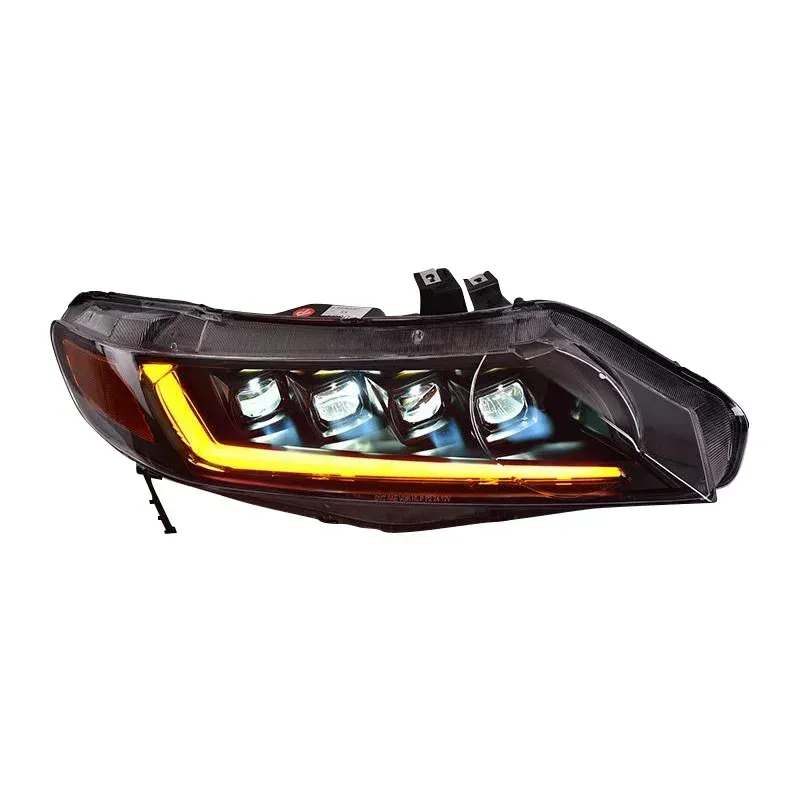 Фары передние LED с ходовыми огнями для Honda Civic 8 (2006-2011), комплект, комплект, FT Carlight Carlight — фото 6