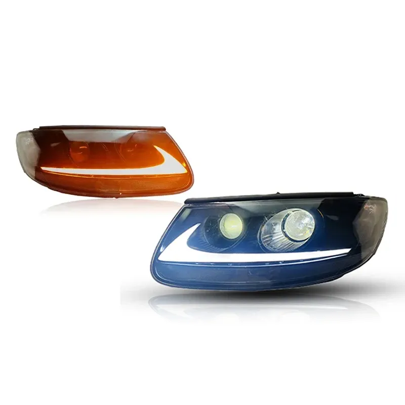 Фары передние LED с ходовыми огнями для Hyundai Santa Fe (2006-2012), комплект, комплект, FT Carlight Carlight — фото 6