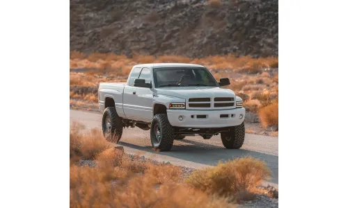 Фары проекторные светодиодные Black Nova для Dodge Ram 1500 1999–2001, AlphaRex — фото 4