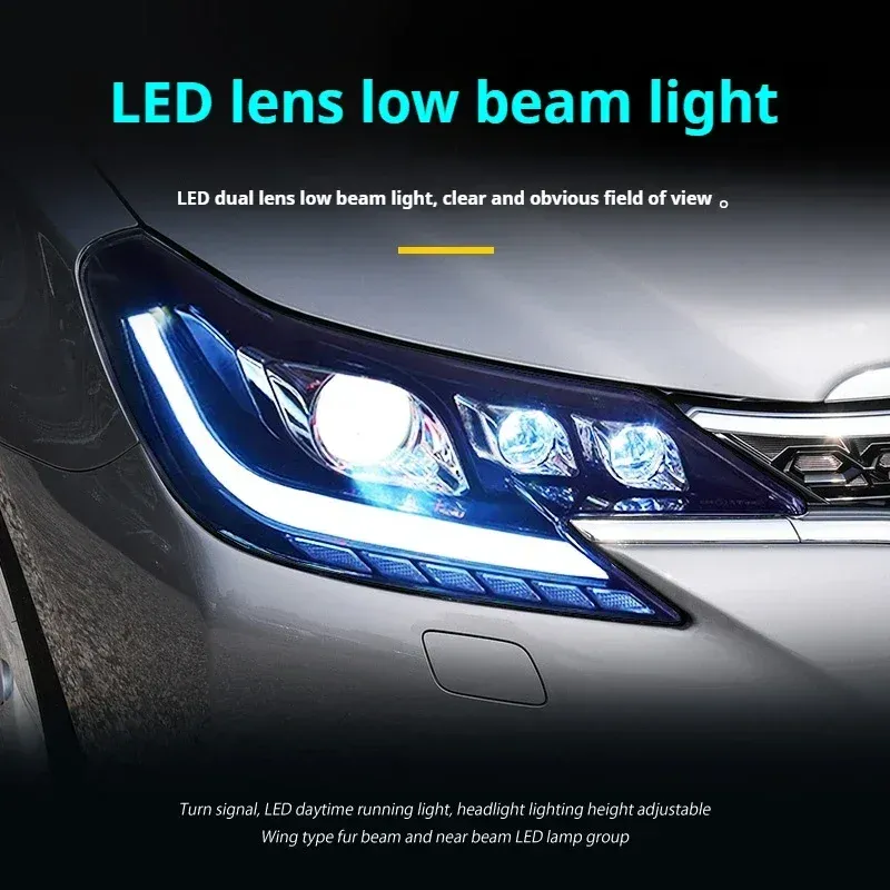 Фары передние LED с ходовыми огнями RGB для Toyota Mark X (2013-2017), комплект, комплект, FT Carlight Carlight — фото 4