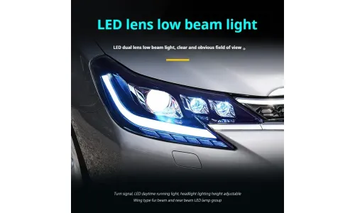 Фары передние LED с ходовыми огнями RGB для Toyota Mark X (2013-2017), комплект, комплект, FT Carlight Carlight — фото 4