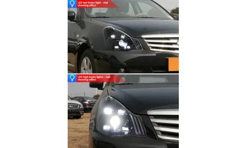 Фары передние LED с ходовыми огнями для Nissan Sylphy/Sentra (2006-2019), комплект, комплект, FT Carlight Carlight — фото 5