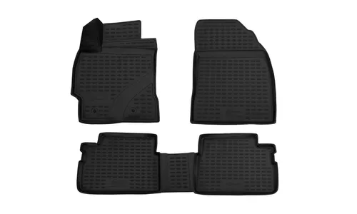 Коврики 3D в салон TOYOTA Corolla, 01/2007-2013, 4 шт. (Повышенная устойчивость, повышенная износостойкость) / Тойота Королла — фото 1