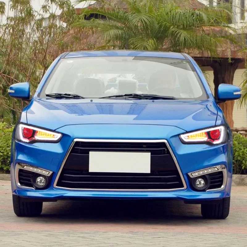 Фары передние LED с ходовыми огнями для Mitsubishi Lancer (2009-2021), комплект, комплект, FT Carlight Carlight — фото 4