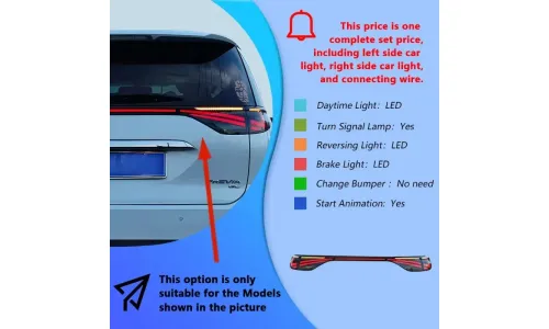 Задние LED-фонари динамический поворотник сквозные для Toyota Previa ACR50 (2006-2016), комплект, комплект, FT Carlight Carlight — фото 7