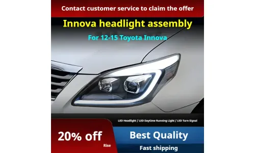 Фары передние LED с ходовыми огнями для Toyota Innova (2012-2015), комплект, комплект, FT Carlight Carlight — фото 2