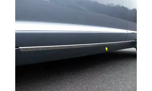JAGUAR XF 2009-2015 ХРОМИРОВАННАЯ ОТДЕЛКА НИЖНЕЙ ДВЕРИ ИЗ НЕРЖАВЕЮЩЕЙ СТАЛИ 2 ШТ — фото 1