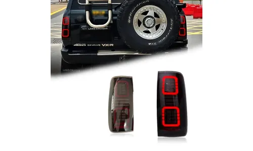 Задние LED-фонари динамический поворотник для Toyota Land Cruiser 80 (1989-1998), комплект, комплект, FT Carlight Carlight — фото 1