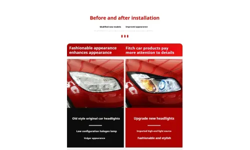 Фары передние LED с ходовыми огнями для Buick Regal GS (2009-2013), комплект, комплект, FT Carlight Carlight — фото 7