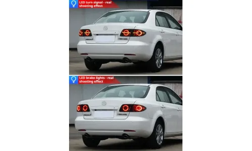 Задние LED-фонари динамический поворотник для Mazda 6 (2003-2015), комплект, комплект, FT Carlight Carlight — фото 2