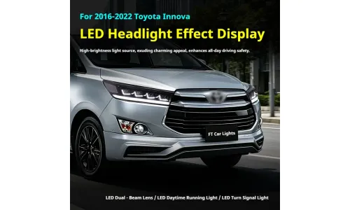 Фары Full LED проектор ДХО для Toyota Innova (2016-2022), комплект, комплект, FT Carlight Carlight — фото 5