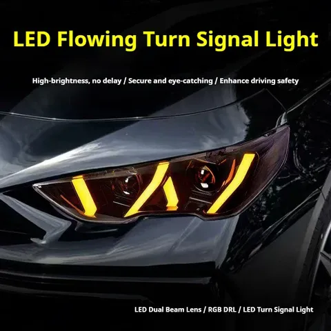 Фары передние LED с ходовыми огнями RGB для Trumpchi Empow (2020-2024), комплект, комплект, FT Carlight Carlight — фото 3