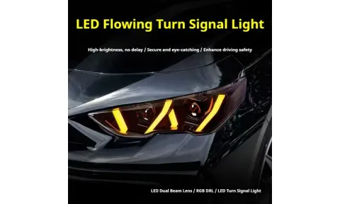 Фары передние LED с ходовыми огнями RGB для Trumpchi Empow (2020-2024), комплект, комплект, FT Carlight Carlight — фото 3