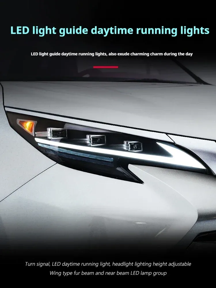 Фары передние LED с ходовыми огнями для Toyota Sienna (2021-2023), комплект, комплект, FT Carlight Carlight — фото 2