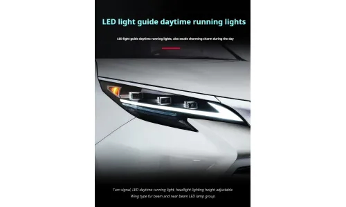 Фары передние LED с ходовыми огнями для Toyota Sienna (2021-2023), комплект, комплект, FT Carlight Carlight — фото 2