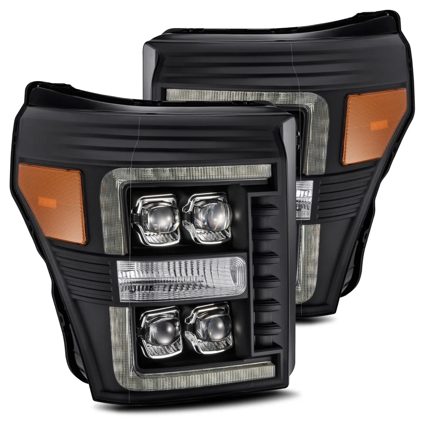 Фары проекторные светодиодные Black NOVA для Ford F-250/350/450 2011–2016, AlphaRex — фото 2