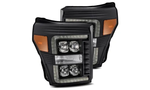 Фары проекторные светодиодные Black NOVA для Ford F-250/350/450 2011–2016, AlphaRex — фото 2