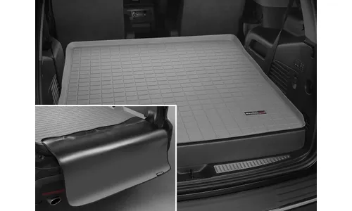Ковер багажника, за 2 рядом Cadillac Escalade 2015-2020, серый, Weathertech — фото 1