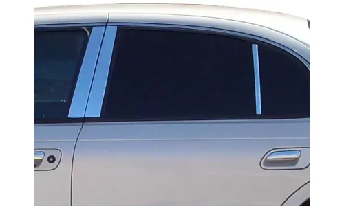 Накладки стоек дверей из нержавеющей стали 6 шт отделка окон QAA для Lincoln Continental 98-02 — фото 1