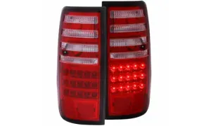 Toyota Land Cruiser 1991-1997 задние фонари LED красный/прозрачный, коплект, ANZO USA — фото 1