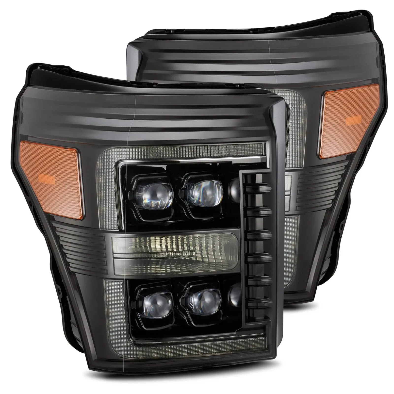 Фары проекторные светодиодные Alpha-Black NOVA для Ford F-250/350 2011–2016, AlphaRex — фото 2