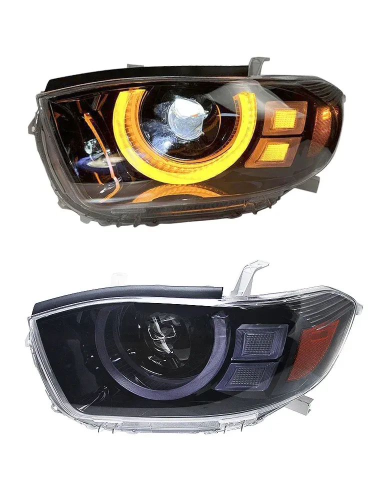 Фары передние LED с ходовыми огнями для Toyota Highlander (2007-2011), комплект, комплект, FT Carlight Carlight — фото 5