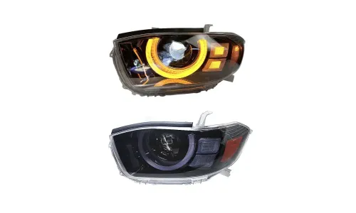 Фары передние LED с ходовыми огнями для Toyota Highlander (2007-2011), комплект, комплект, FT Carlight Carlight — фото 5
