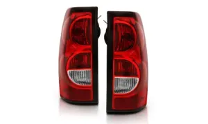 Chevy Silverado 3500 Classic 2007 Tail Light красный / прозрачный Lens, коплект, ANZO USA — фото 1