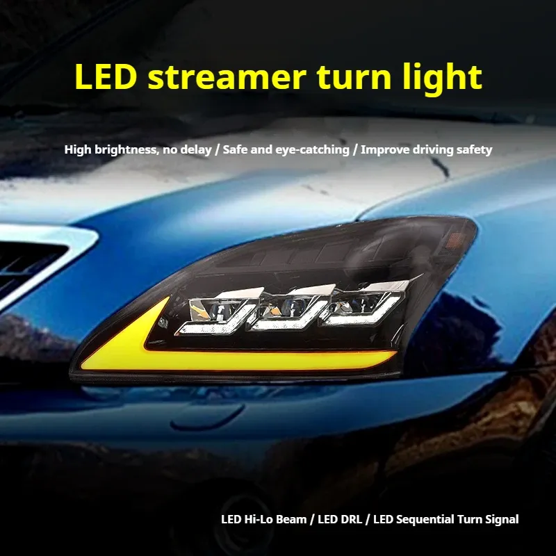 Фары передние LED с ходовыми огнями для Lexus RX300/RX350 (2003-2008), комплект, комплект, FT Carlight Carlight — фото 3