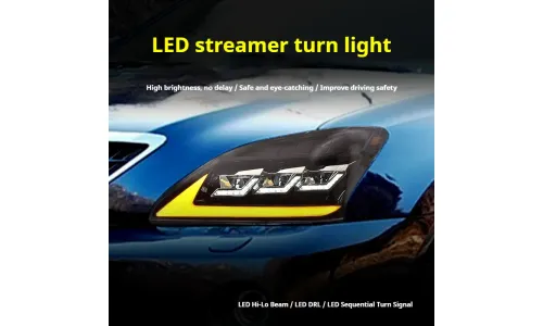 Фары передние LED с ходовыми огнями для Lexus RX300/RX350 (2003-2008), комплект, комплект, FT Carlight Carlight — фото 3