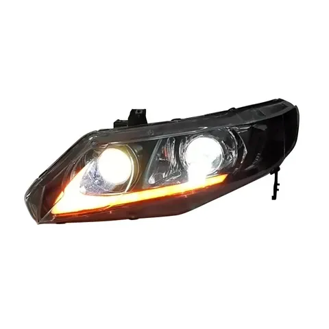 Фары передние LED с ходовыми огнями для Honda Civic 8 (2006-2011), комплект, комплект, FT Carlight Carlight — фото 7