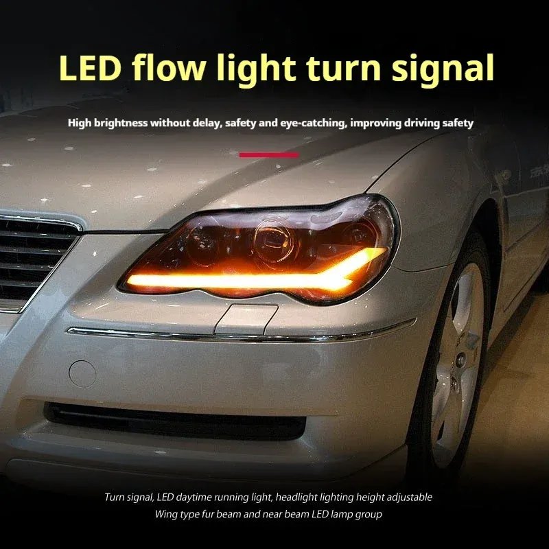 Фары передние LED с ходовыми огнями для Toyota Reiz Mark X (2005-2009), комплект, комплект, FT Carlight Carlight — фото 3