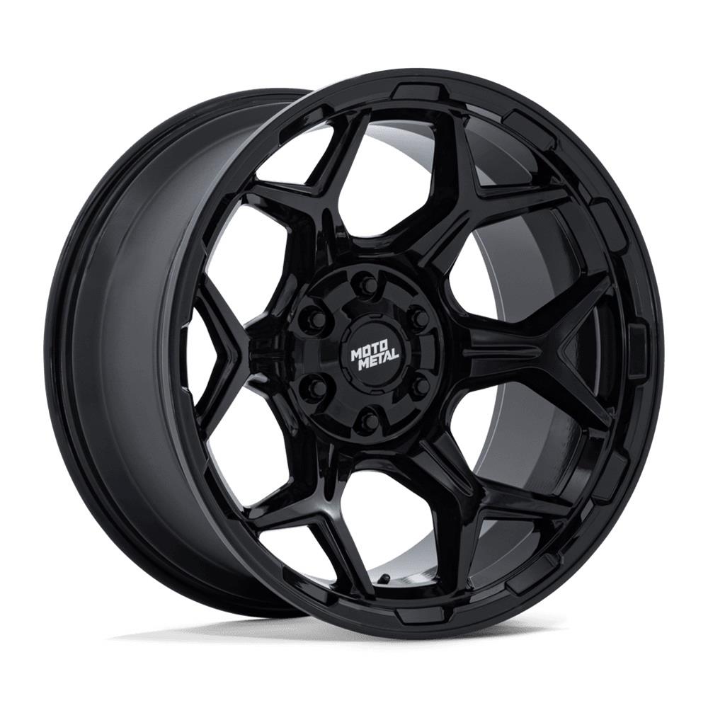 Диск колесный R20x9 MO815 Глянцевый черный Moto Metal — фото 1