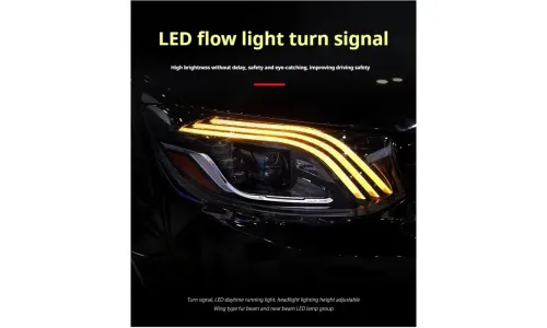 Фары передние LED с ходовыми огнями для Mercedes Sprinter (2018-2023), комплект, комплект, FT Carlight Carlight — фото 3
