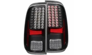 Ford F-350 Super Duty 2008-2016 задние фонари LED, цвет черный, коплект, ANZO USA — фото 1