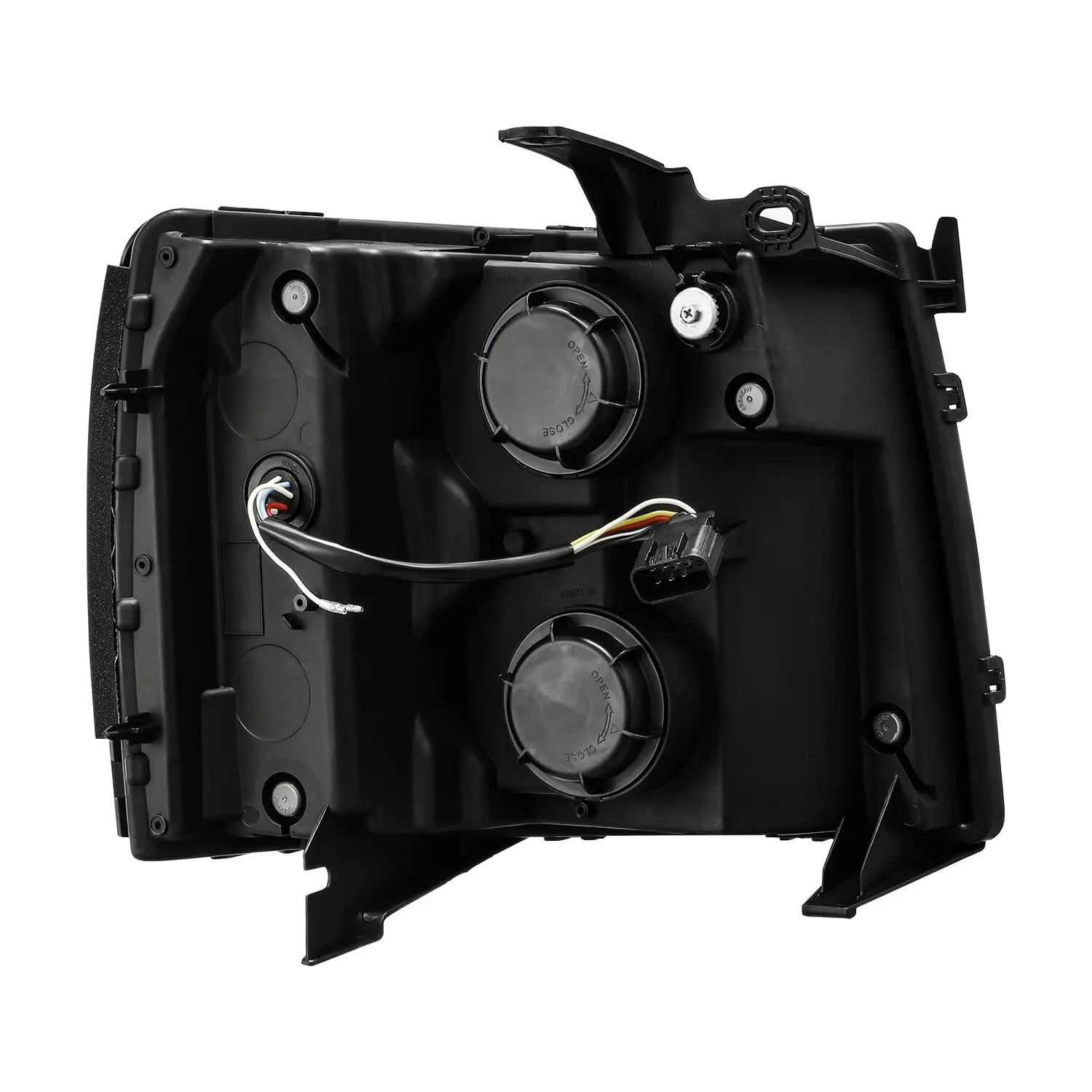 Фары проекторные Base Version Black для Chevy Silverado 2007–2013, AlphaRex — фото 6