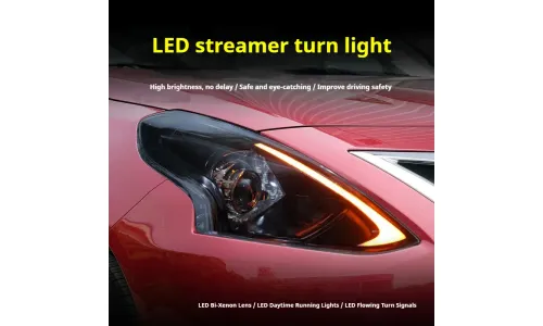 Фары передние LED с ходовыми огнями для Nissan Sunny/Almera (2014-2016), комплект, комплект, FT Carlight Carlight — фото 3