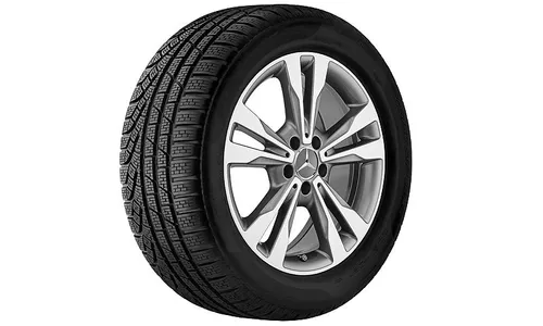 Диск колесный R18 Mercedes C-class W205, S205, C205, A205 , Серый «Гималаи», 5 сдвоенных спиц, оригинал — фото 2