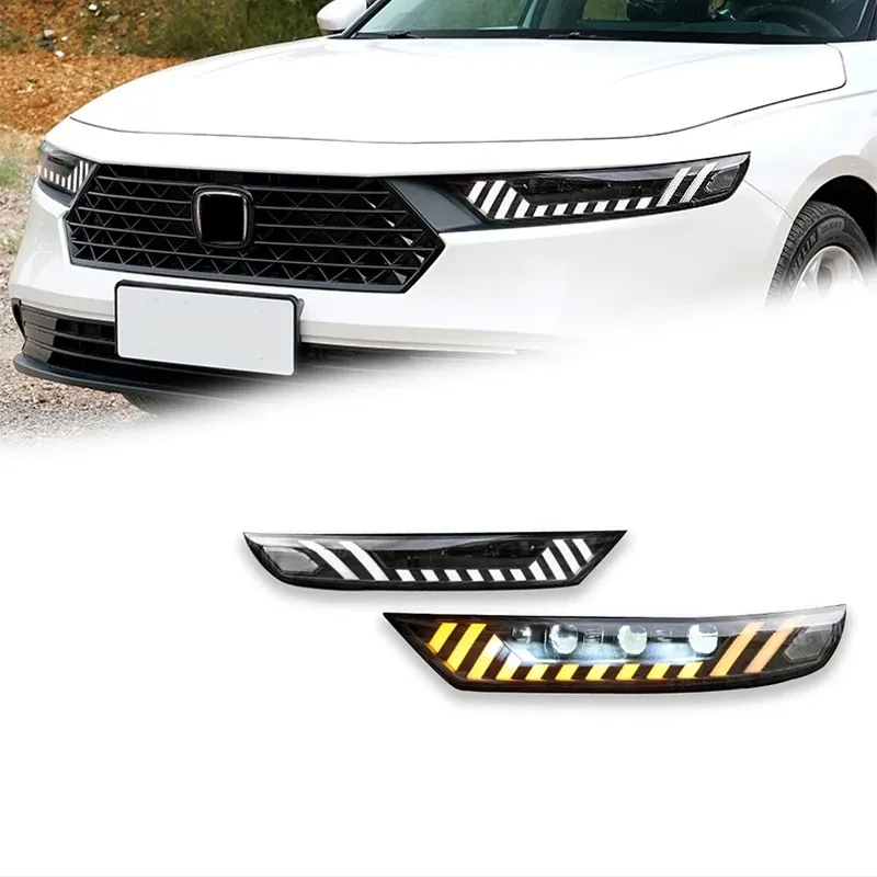 Фары передние LED с ходовыми огнями для Honda Accord 11 (2023-2025), комплект, FT Carlight — фото 1