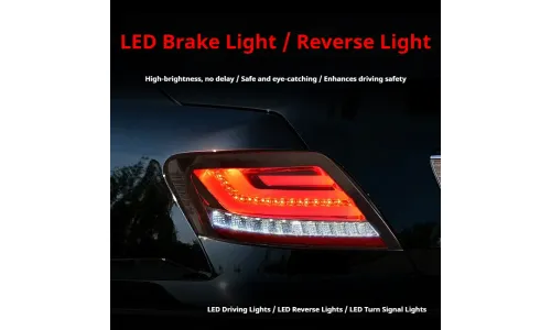 Задние LED-фонари динамический поворотник для Toyota Mark X (2005-2009), комплект, комплект, FT Carlight Carlight — фото 3