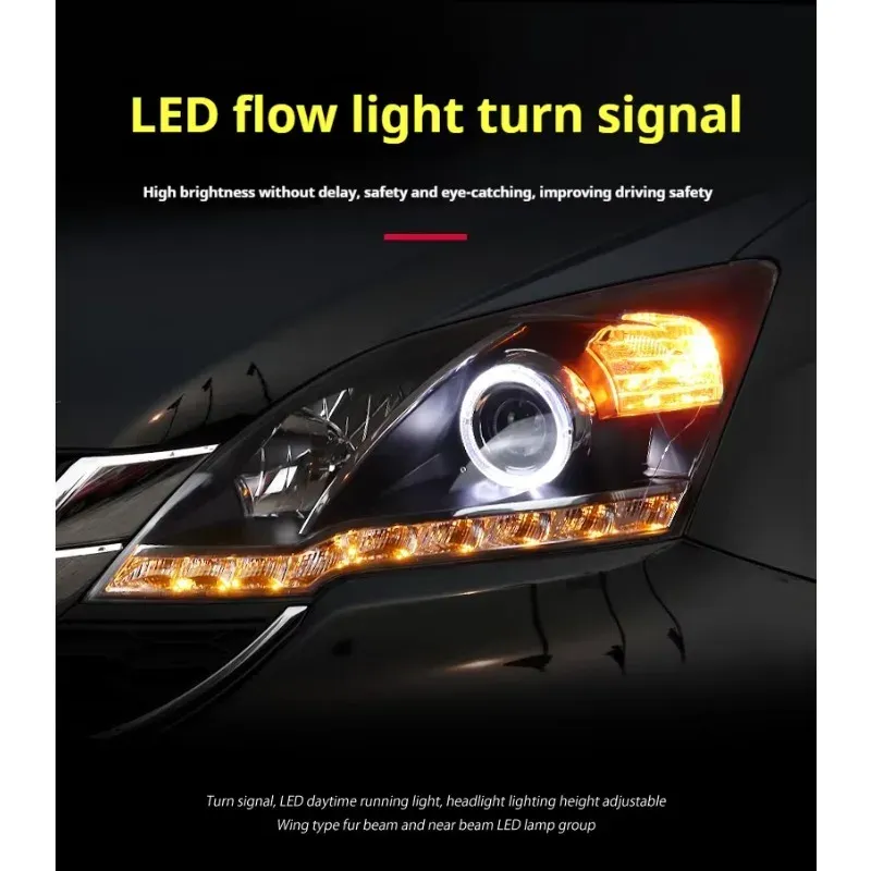 Фары передние LED с ходовыми огнями для Honda CR-V (2007-2011), комплект, комплект, FT Carlight Carlight — фото 3