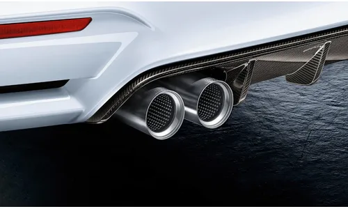 Насадка выхлопной трубы M Performance титановая для BMW M3 F80 и M4 F82/F83, оригинал — фото 1