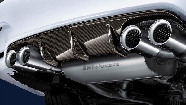Насадка выхлопной трубы M Performance титановая для BMW M3 F80 и M4 F82/F83, оригинал — фото 2