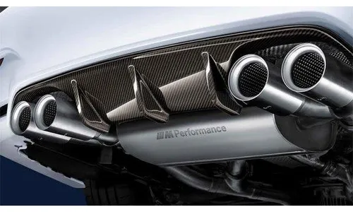 Насадка выхлопной трубы M Performance титановая для BMW M3 F80 и M4 F82/F83, оригинал — фото 2