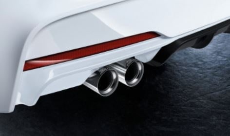 Насадка выхлопной трубы M Performance хромированная для системы Active Sound BMW F22/F23/F30/F31/F32/F33/F36, 1 штука, оригинал — фото 1
