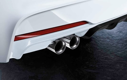 Глушитель M Performance для BMW 330i/430i F30/F31/F32/F33/F36 с двигателем B48 и АКПП, оригинал — фото 1