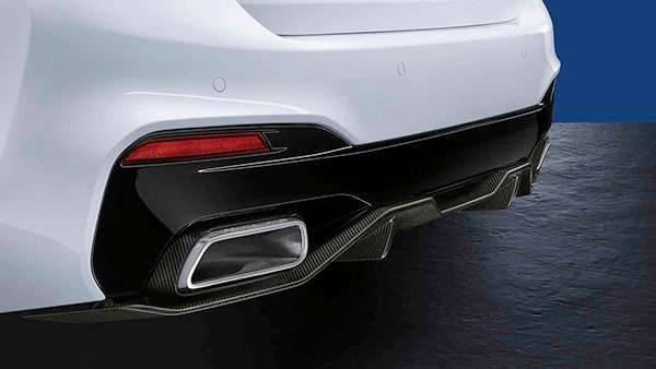 Комплект карбоновых насадок выхлопных труб M Performance в стиле V8 для BMW 5-серии G30/G31, оригинал — фото 1