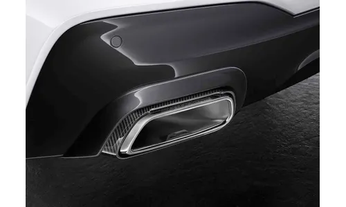 Комплект карбоновых насадок выхлопных труб M Performance для BMW 5-серии G30 и 6-серии GT G32, 2 предмета, оригинал — фото 1