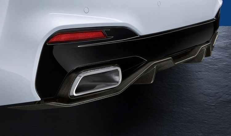 Глушитель M Performance из нержавеющей стали для BMW 530i G30 с двигателем B46, оригинал — фото 1